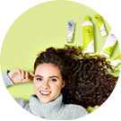 Укладка кудрявых волос косметикой Deva Curl